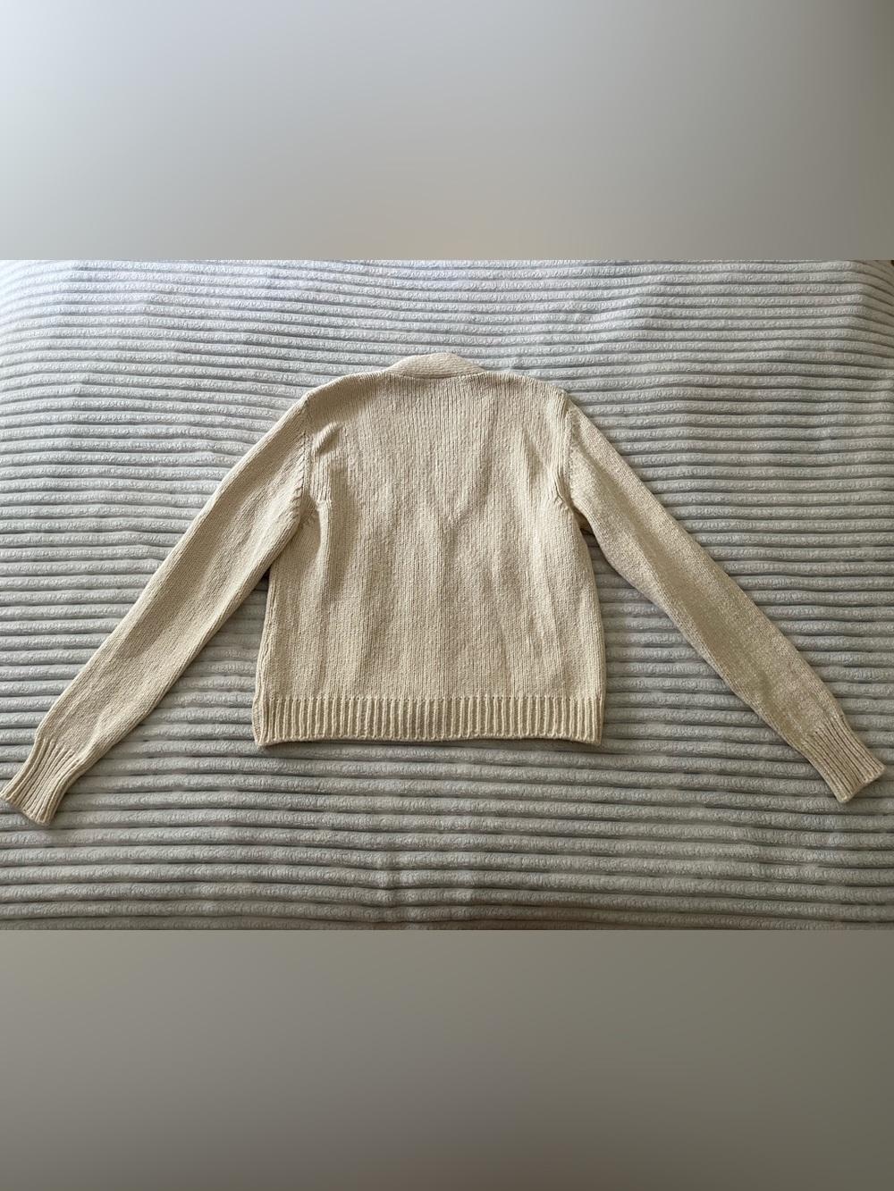 Faherty Cream Cardigan - Picture 8 of 11